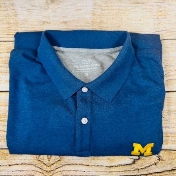 Vineyard Vines Michigan Mens Golf Polo Size XL - Picture 3 of 4
